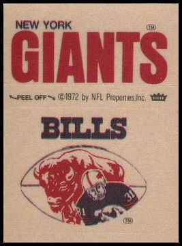Buffalo Bills Logo New York Giants Name